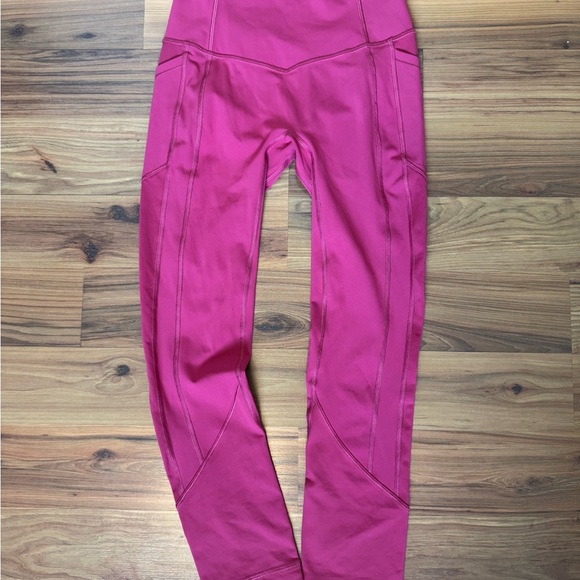 Lululemon Wunder Under Pink High-Rise Leggings Size 4 - Picture 1 of 3